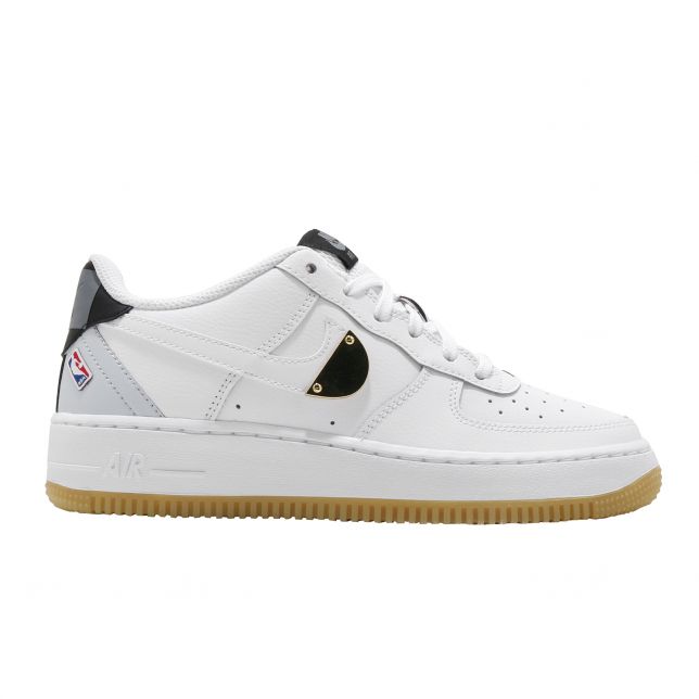 Nike Air Force 1 Low GS NBA White Pure Platinum