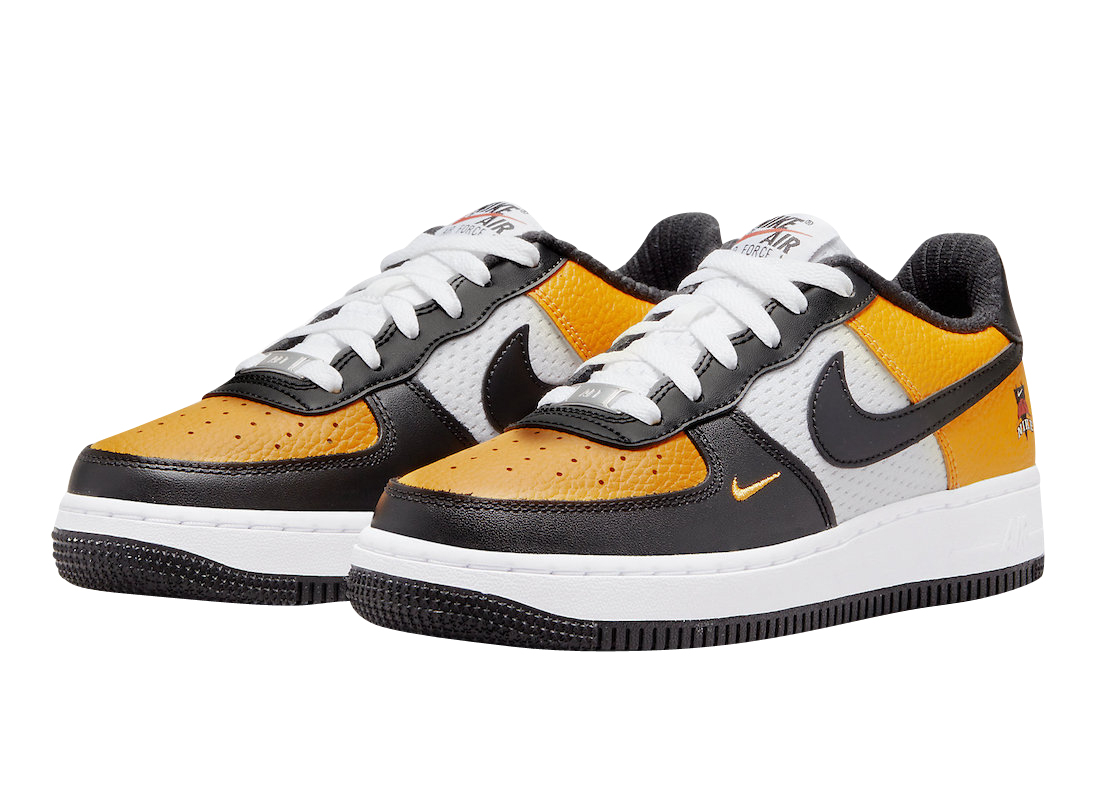 mate staal Veel Nike Air Force 1 Low GS White Gold Black DQ7779-700 - KicksOnFire.com
