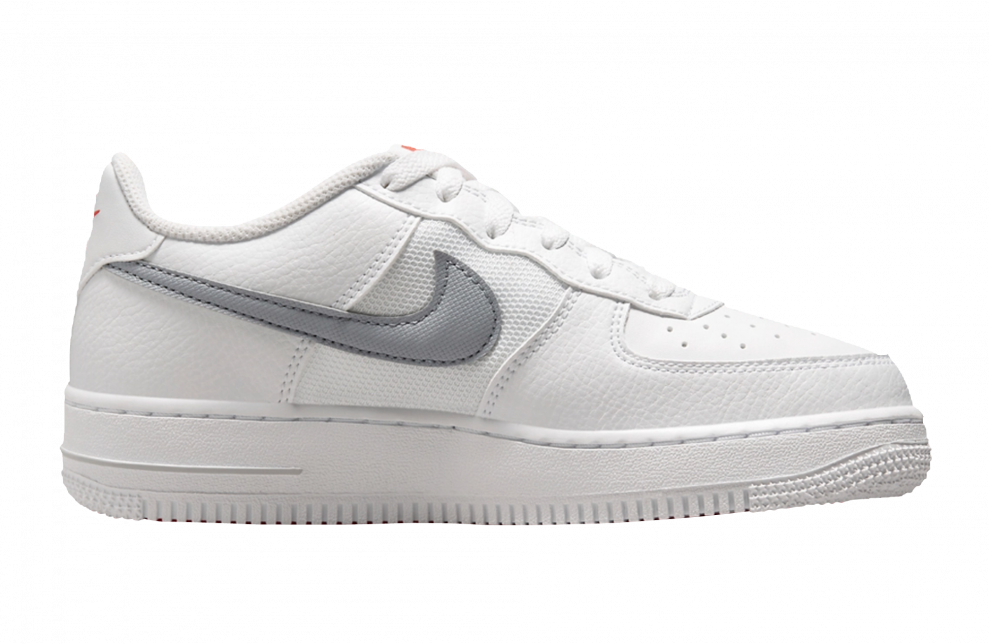 Nike Air Force 1 Low GS White Grey Red FD9772-100