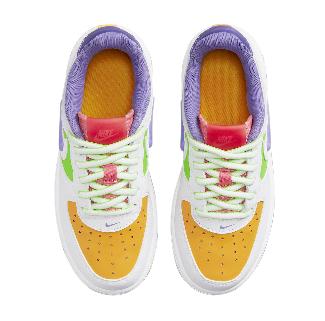 Nike Air Force 1 Low GS White Multicolor