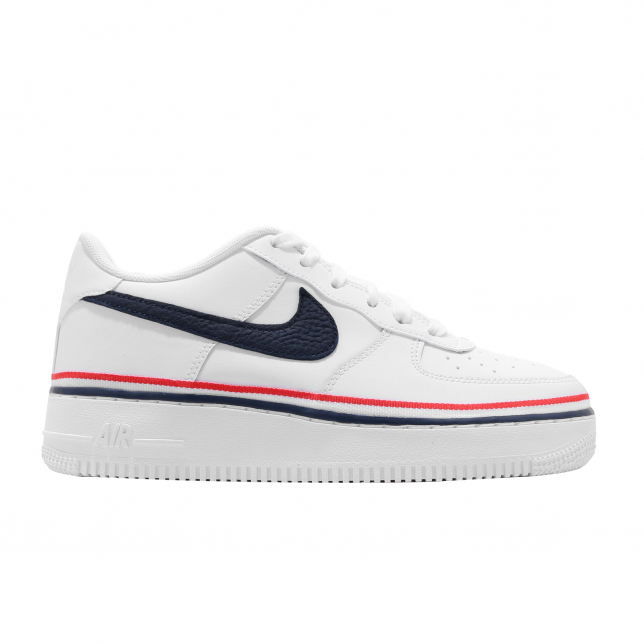 Nike Air Force 1 Low GS White Obsidian Red CW0984100