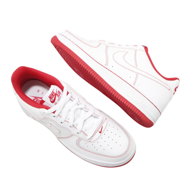 Nike Air Force 1 Low GS White University Red CW1575100