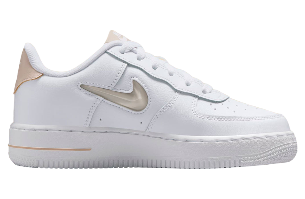 Nike Air Force 1 Low Jewel GS White / Pale Tan