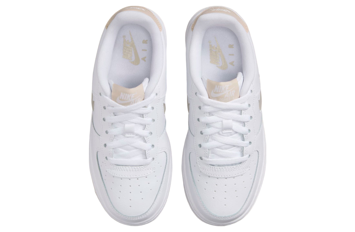 Nike Air Force 1 Low Jewel GS White / Pale Tan