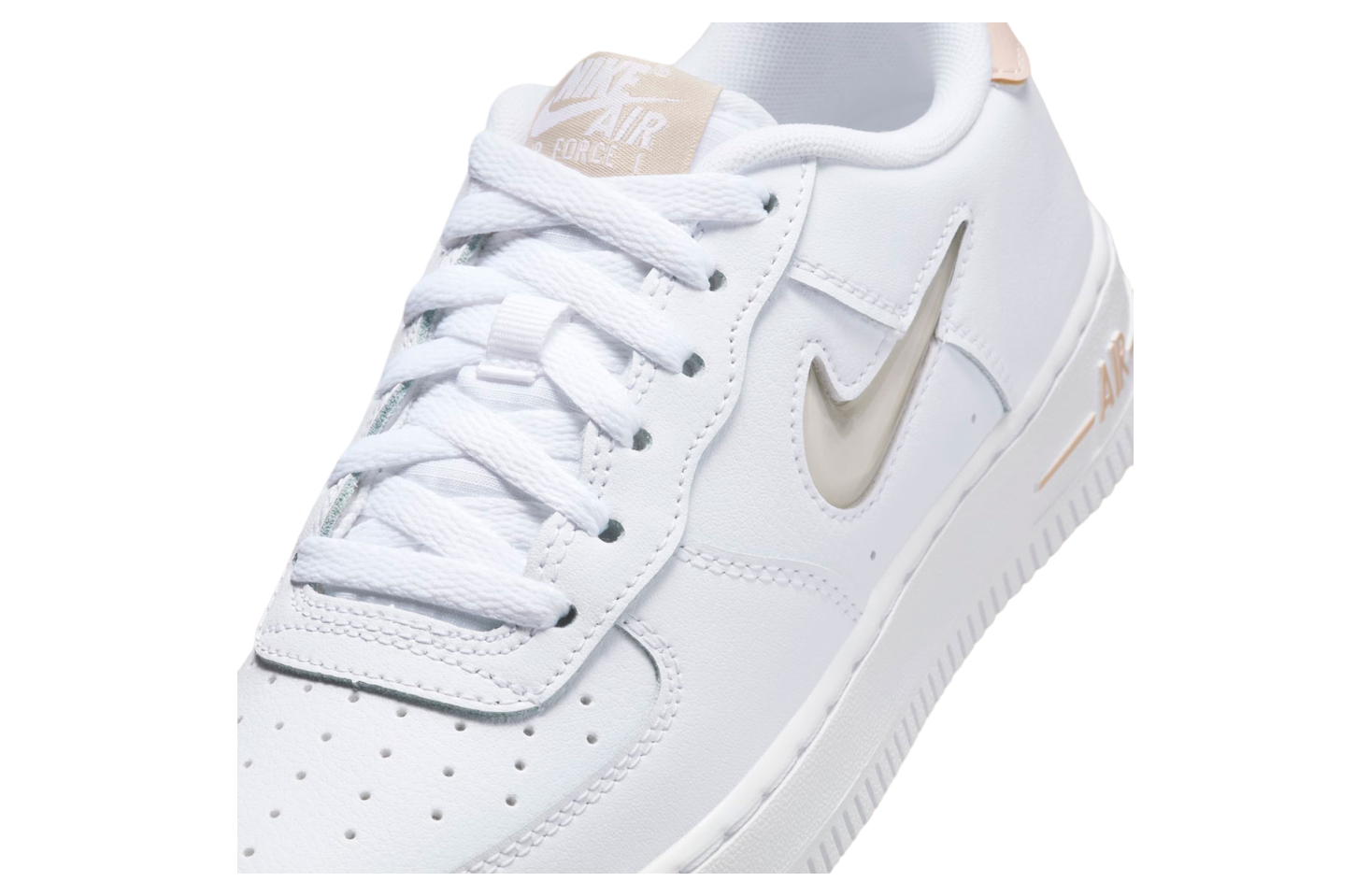 Nike Air Force 1 Low Jewel GS White / Pale Tan