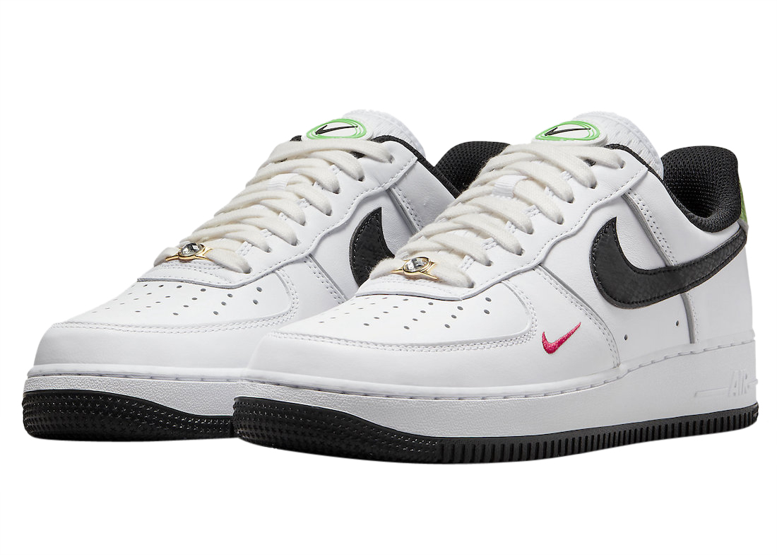 Nike Air Force 1 Low Just Do It White Black Green DV1492-101 