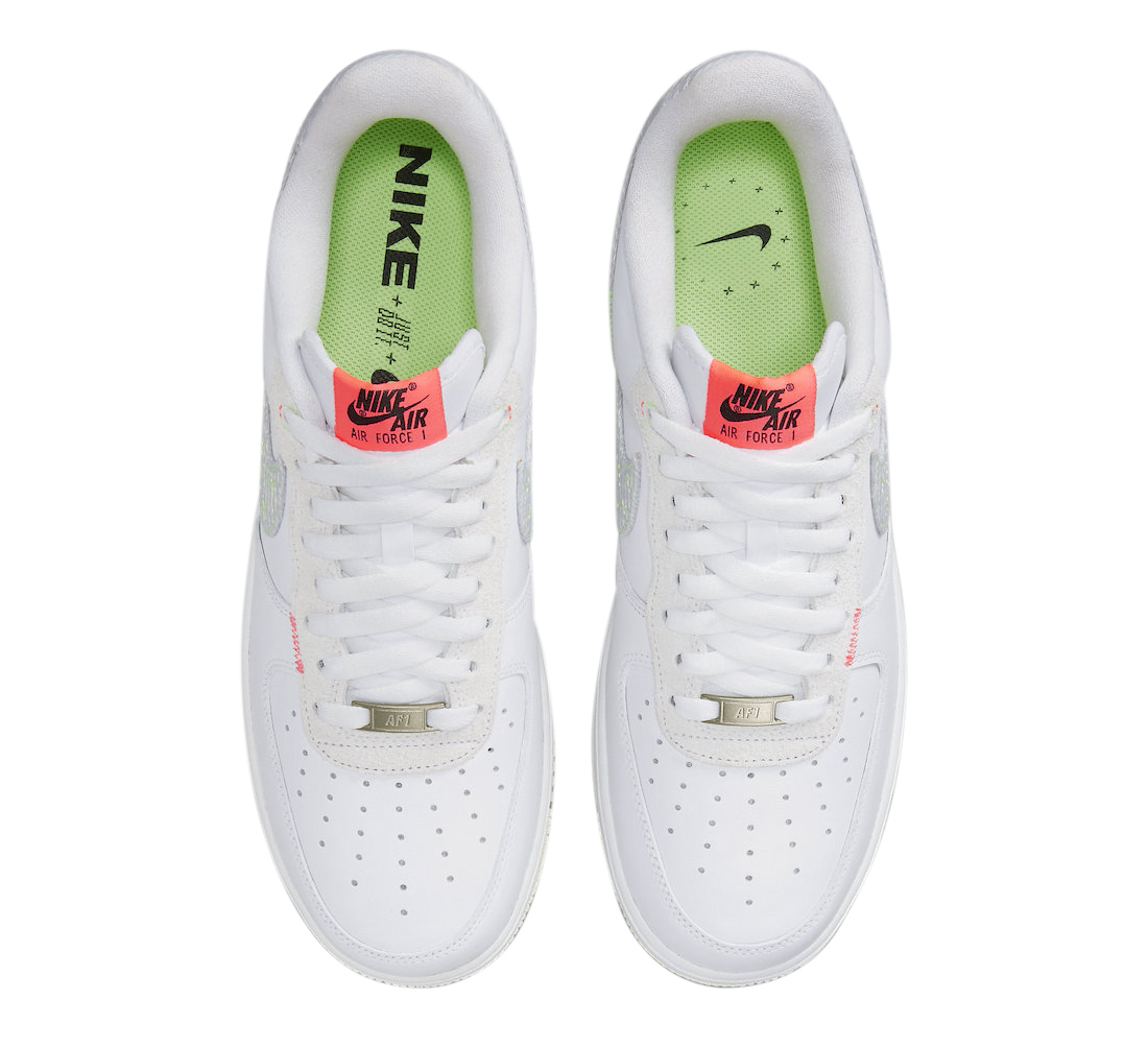 Nike Air Force 1 Low Just Do It White Neon FB1853-111