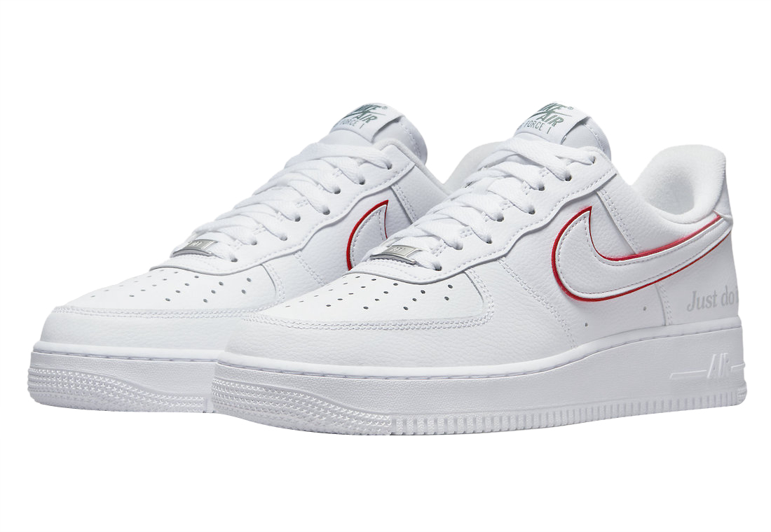 Nike Air Force 1 Low Just Do It White Red DQ0791-100 - KicksOnFire.com