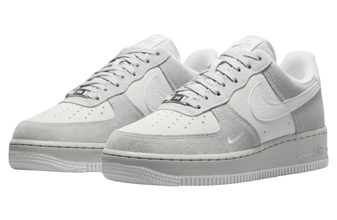 Nike Air Force 1 Low Light Smoke Grey / Metallic Silver