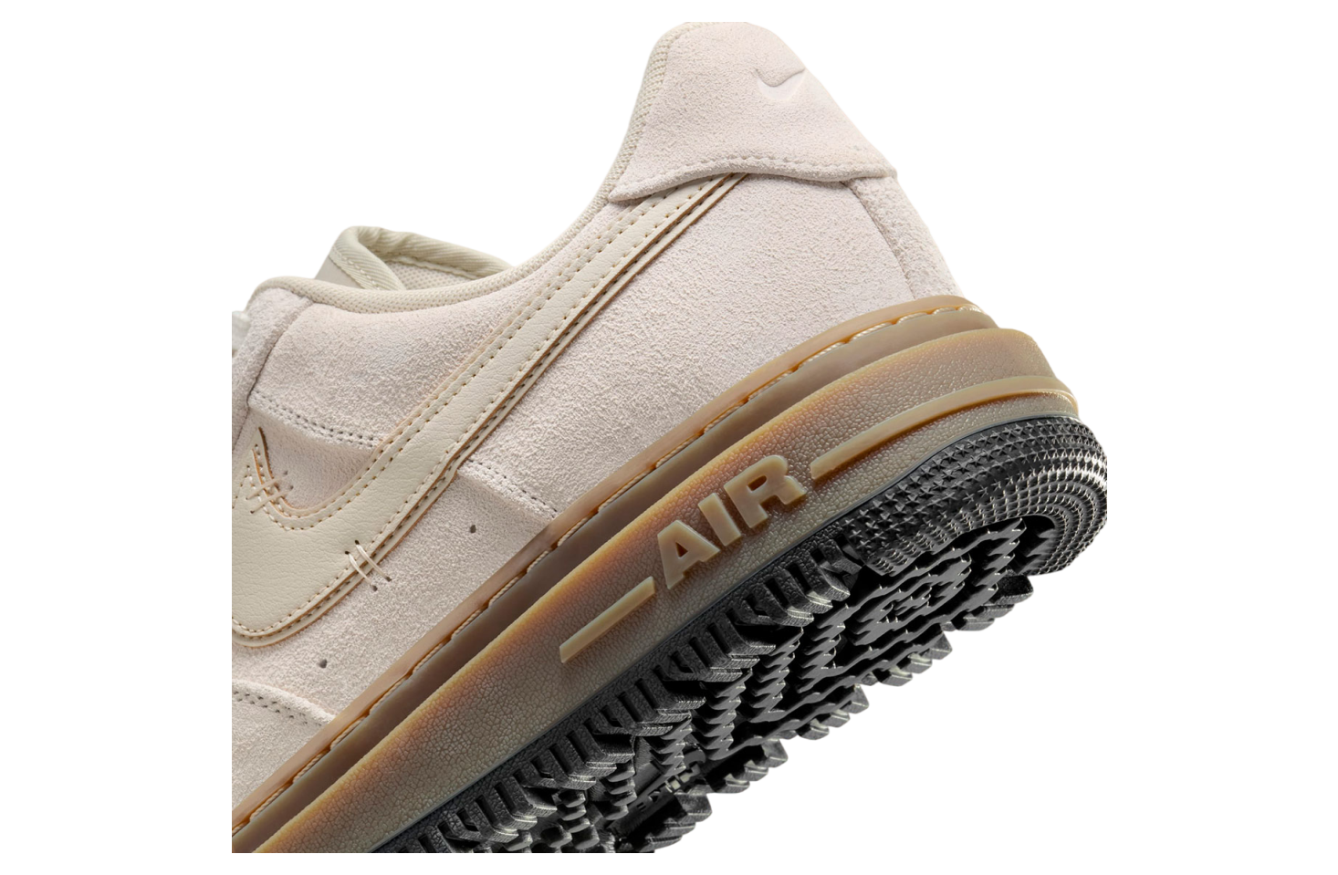 Nike air force 1 pink suede gum sole on sale