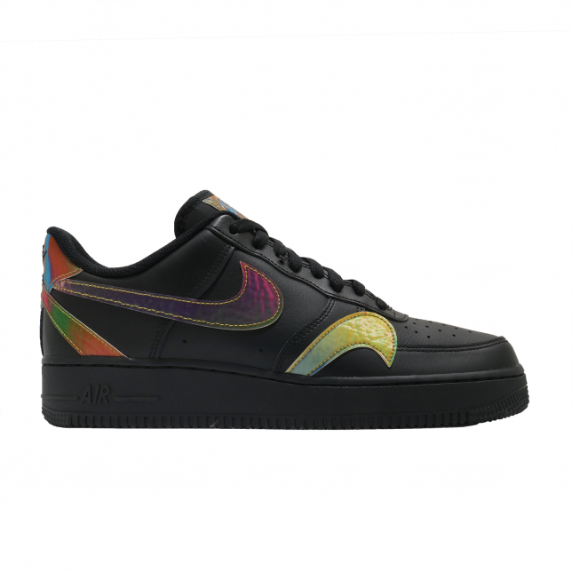 BUY Nike Air Force 1 Low Misplaced Swooshes Black Multicolor | Kixify ...