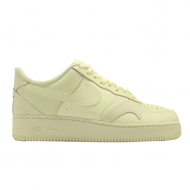 Nike Air Force 1 Low Misplaced Swooshes Pale Yellow