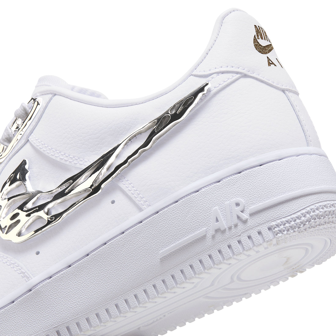 Nike Air Force 1 White Custom 'Turquoise Snakeskin' Edition