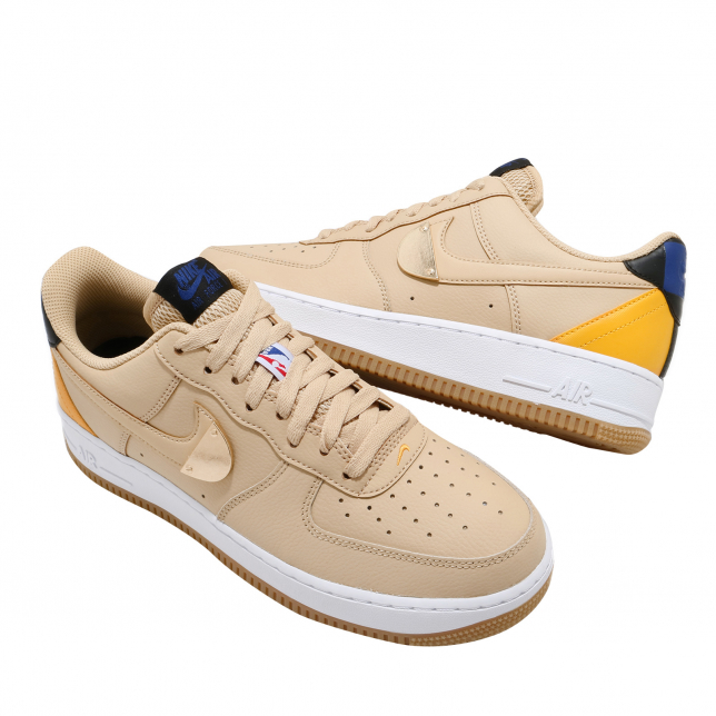Nike Air Force 1 Low â€œTaxiâ€ Basketball Shoe Black/University Gold-White  (11) 