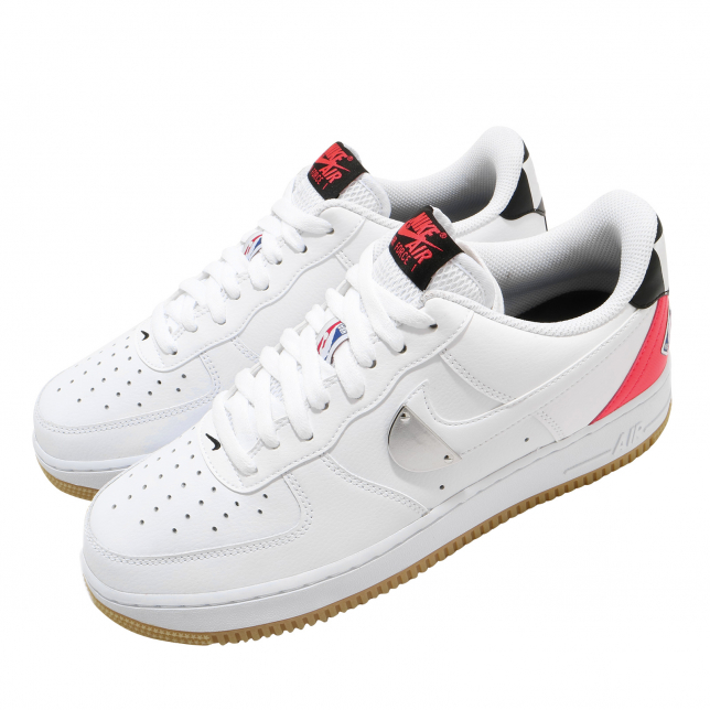 Nike Air Force 1 Low NBA White Bright Crimson CT2298101