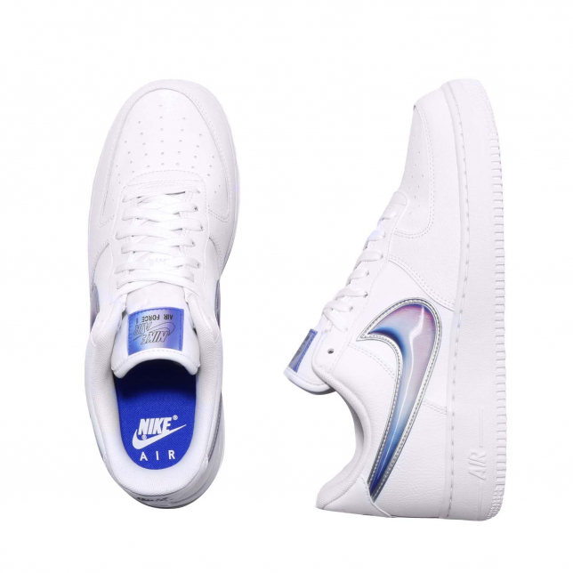 Nike Air Force 1 Low Oversized Swoosh White Racer Blue AO2441101