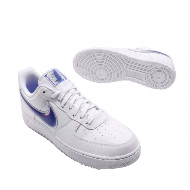 Nike Men's Air Force 1 '07 LV8 White/Racer Blue AO2441-101 (Size: 10.5) :  : Fashion