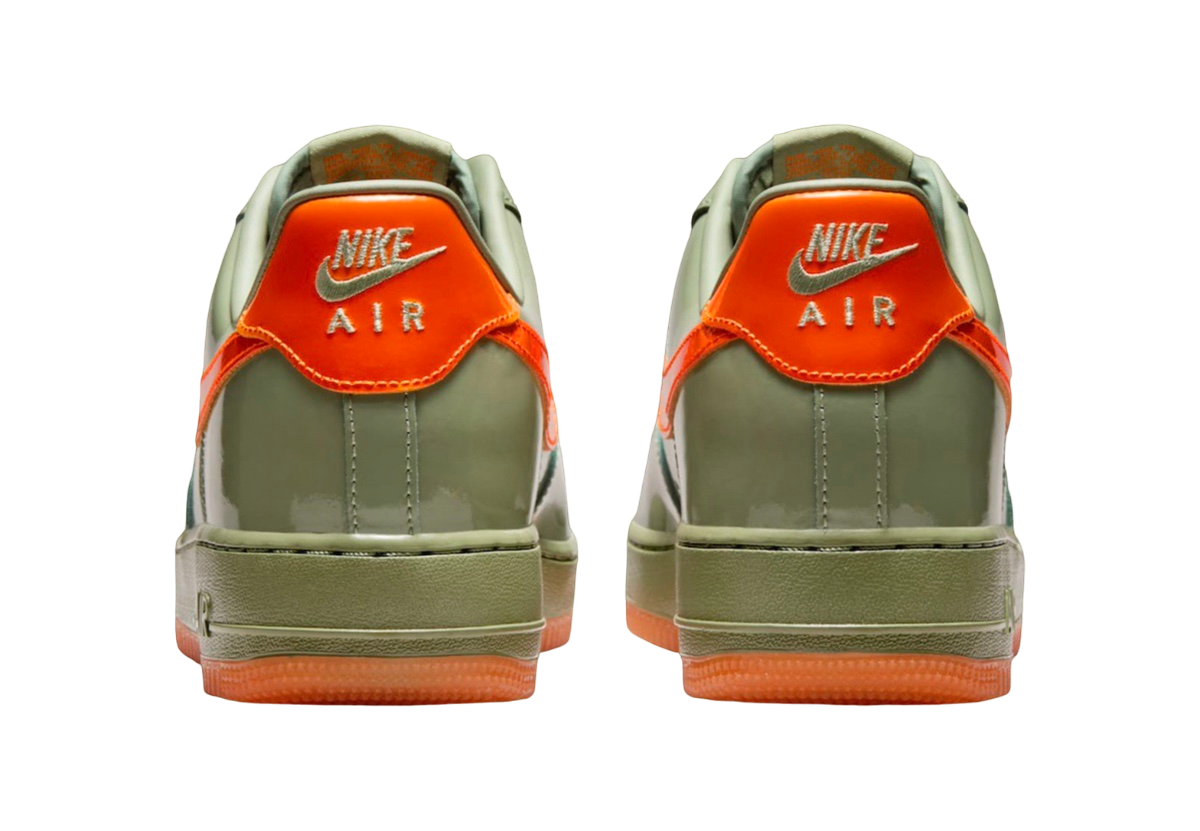 Nike Air Force 1 Low Premium Oil Green / Safety Orange