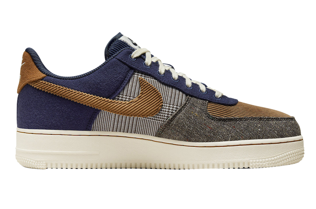 Nike Air Force 1 Low PRM Midnight Navy Ale Brown FQ8744-410