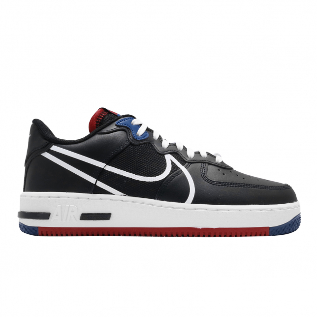Nike Air Force 1 Low React Black White Gym Red CT1020001