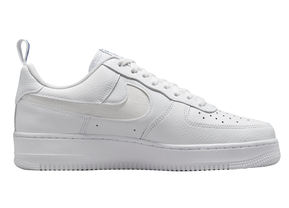 Nike Air Force 1 Low Reflective White Blue - Oct 2022 - FB8971-100