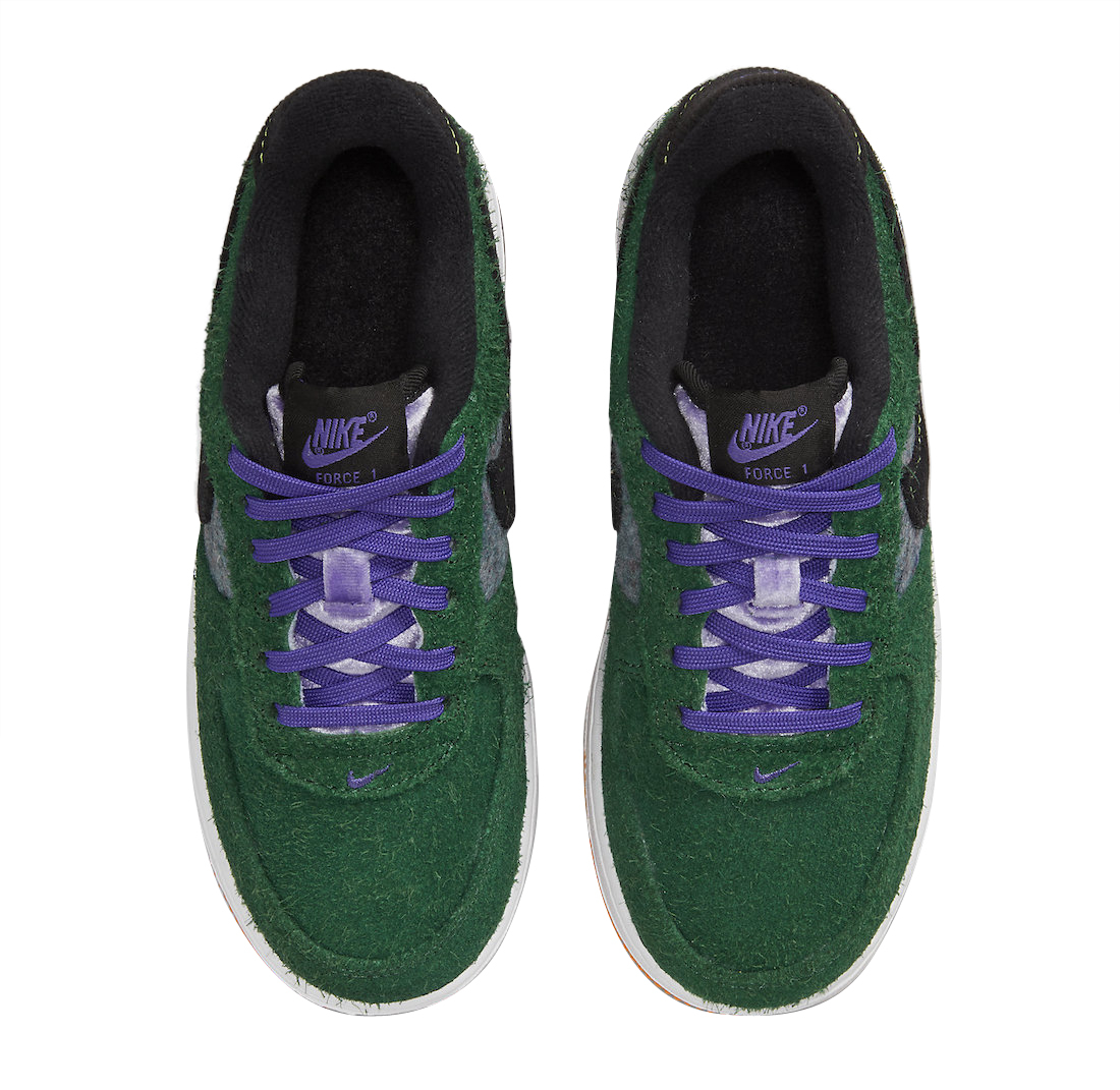 Nike Air Force 1 Low Shaggy Green Suede