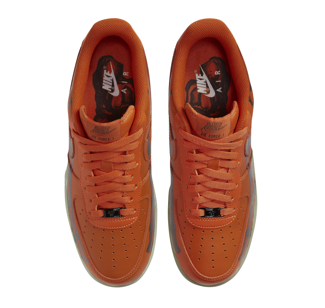 Nike Air Force 1 Low Skeleton Brilliant Orange CU8067-800