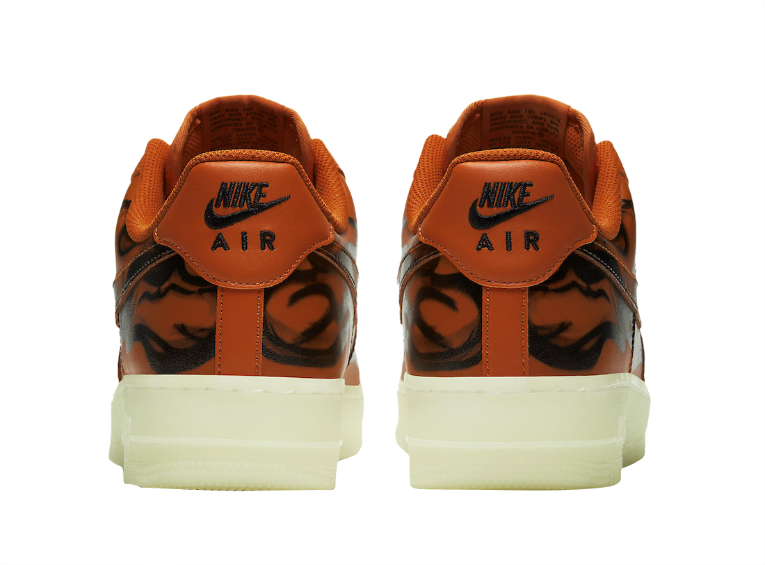 Nike Air Force 1 Low Skeleton Brilliant Orange CU8067-800