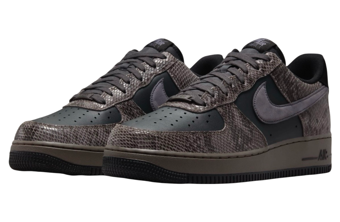 Nike Air Force 1 Low Snakeskin Black / Purple