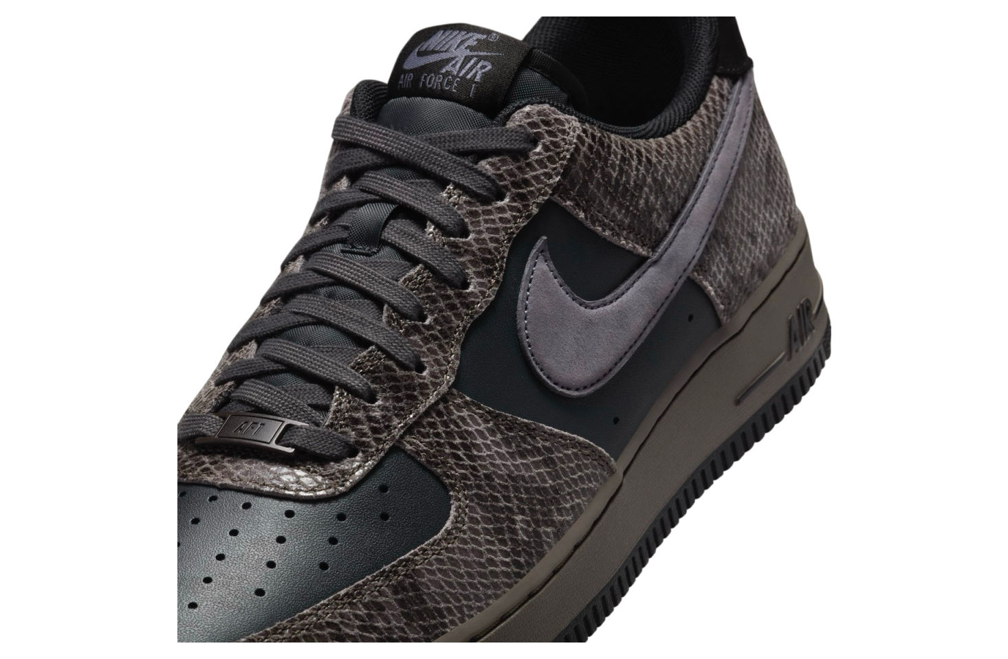 Nike Air Force 1 Low Snakeskin Black / Purple