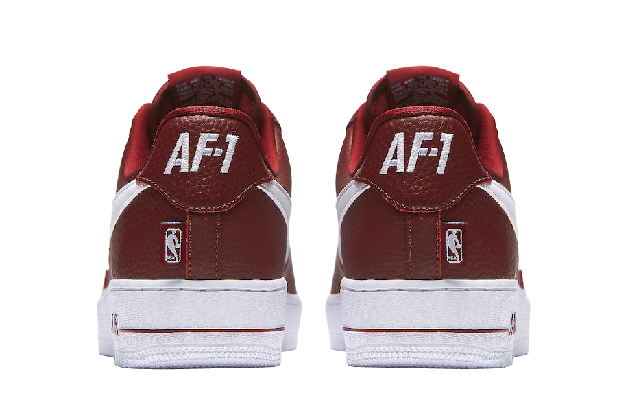 Nike Air Force 1 Statement Game Nba White Red Team 823511 - 605