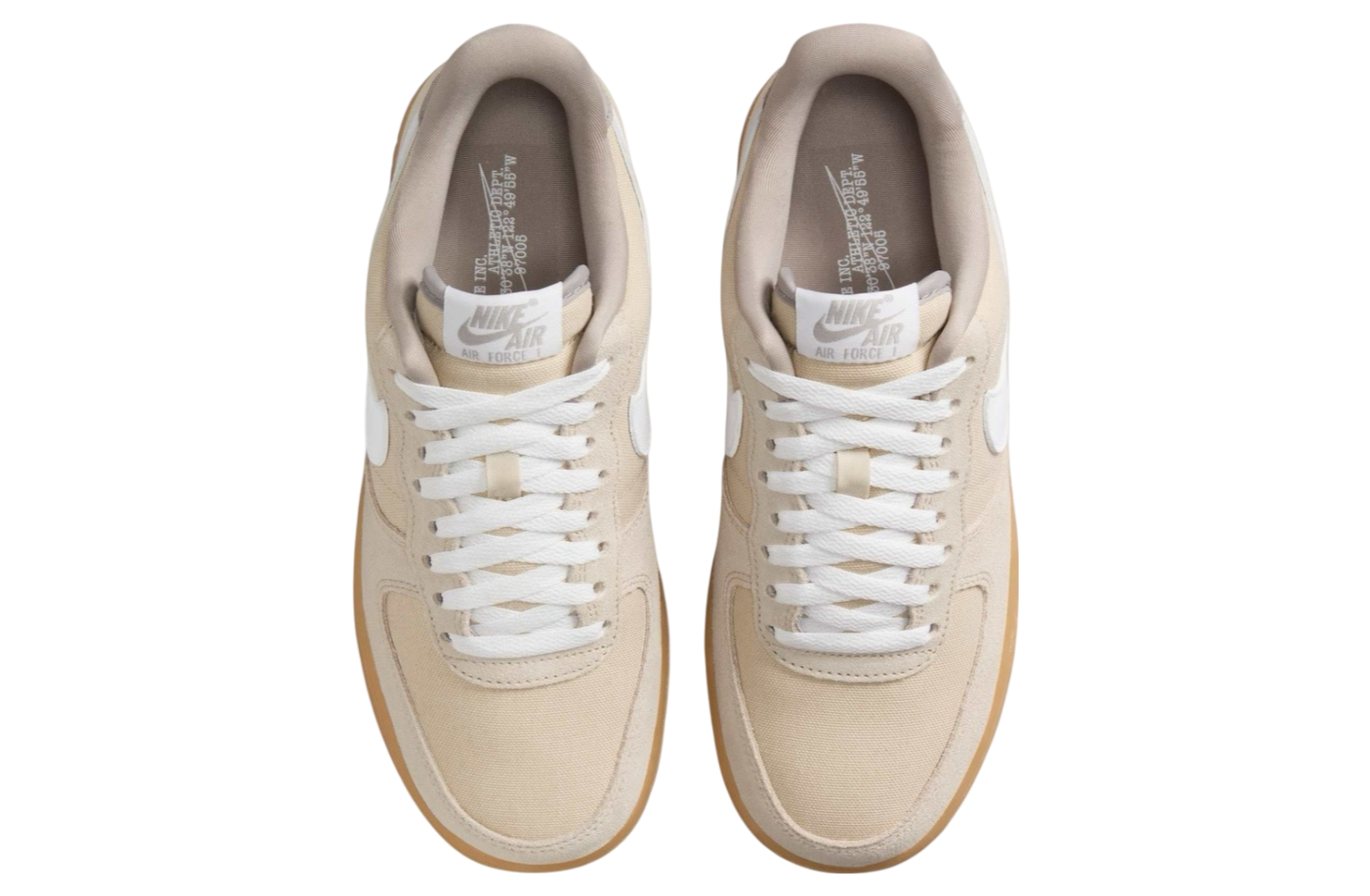 Nike Air Force 1 Low Suede Canvas Khaki