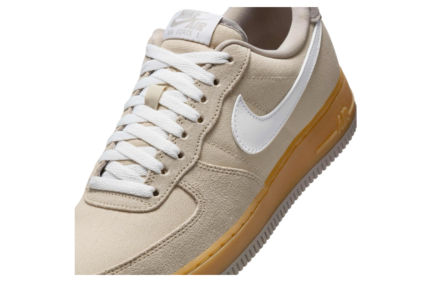 Nike Air Force 1 Low Suede Canvas Khaki