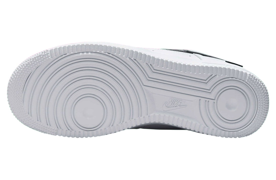 Nike Air Force 1 Low White / Black Nylon Swoosh