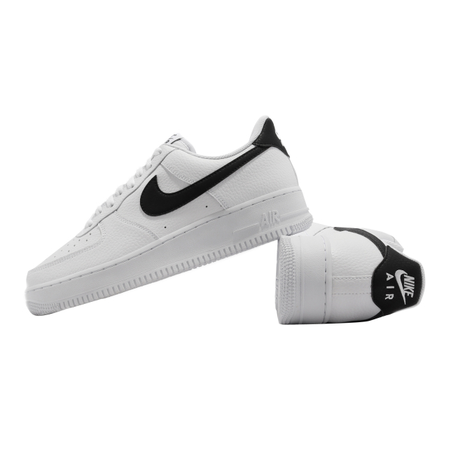 Nike Air Force 1 Low White Black Pebbled Leather CT2302100