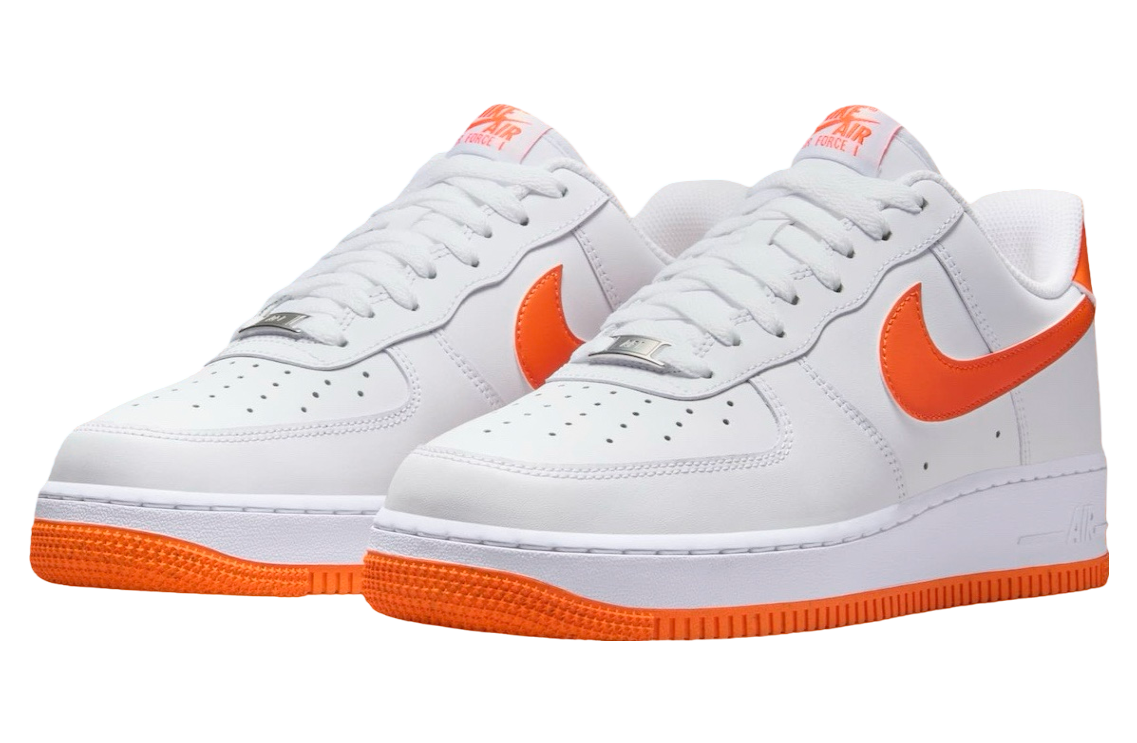 Nike Air Force 1 Low White Safety Orange Sep 2024 FJ4146 109 KicksOnFire