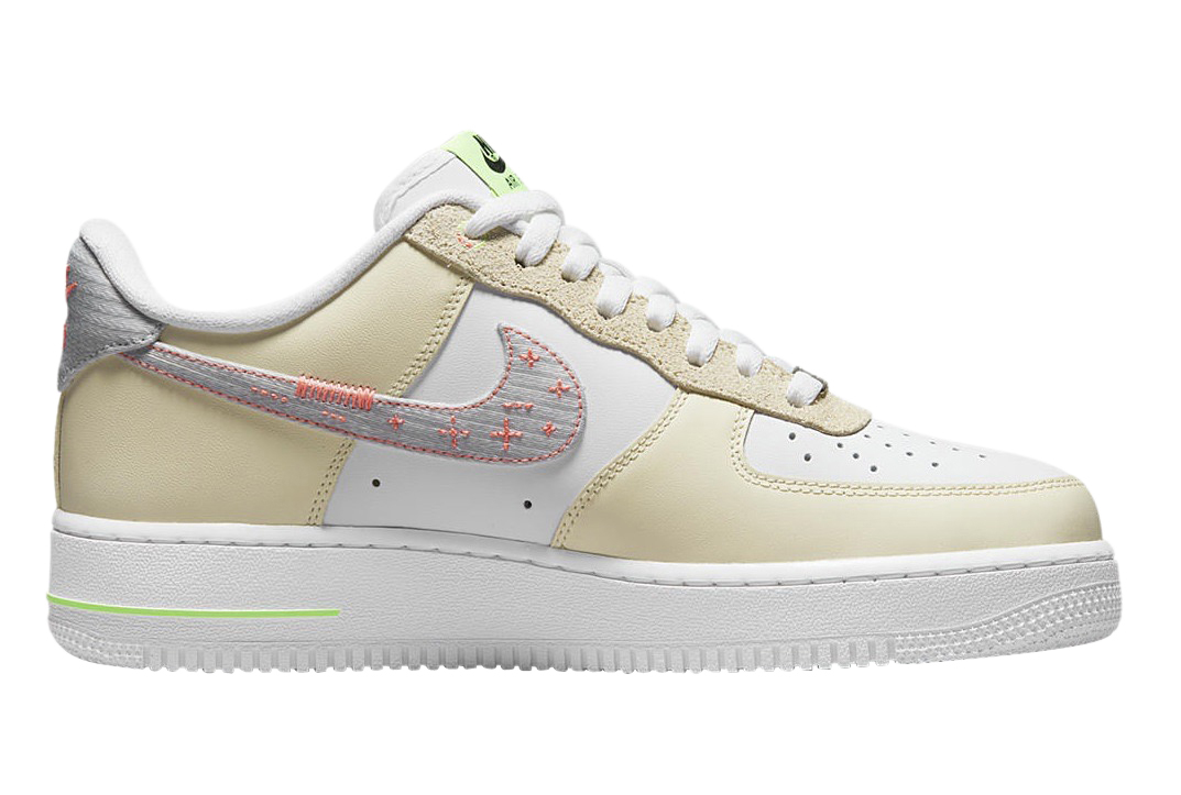 Nike Air Force 1 Low White Tan Neon