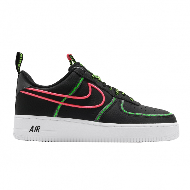 NIKE AIR FORCE 1 LOW 1/1 BLACK RED GREEN CUSTOM for £115.00