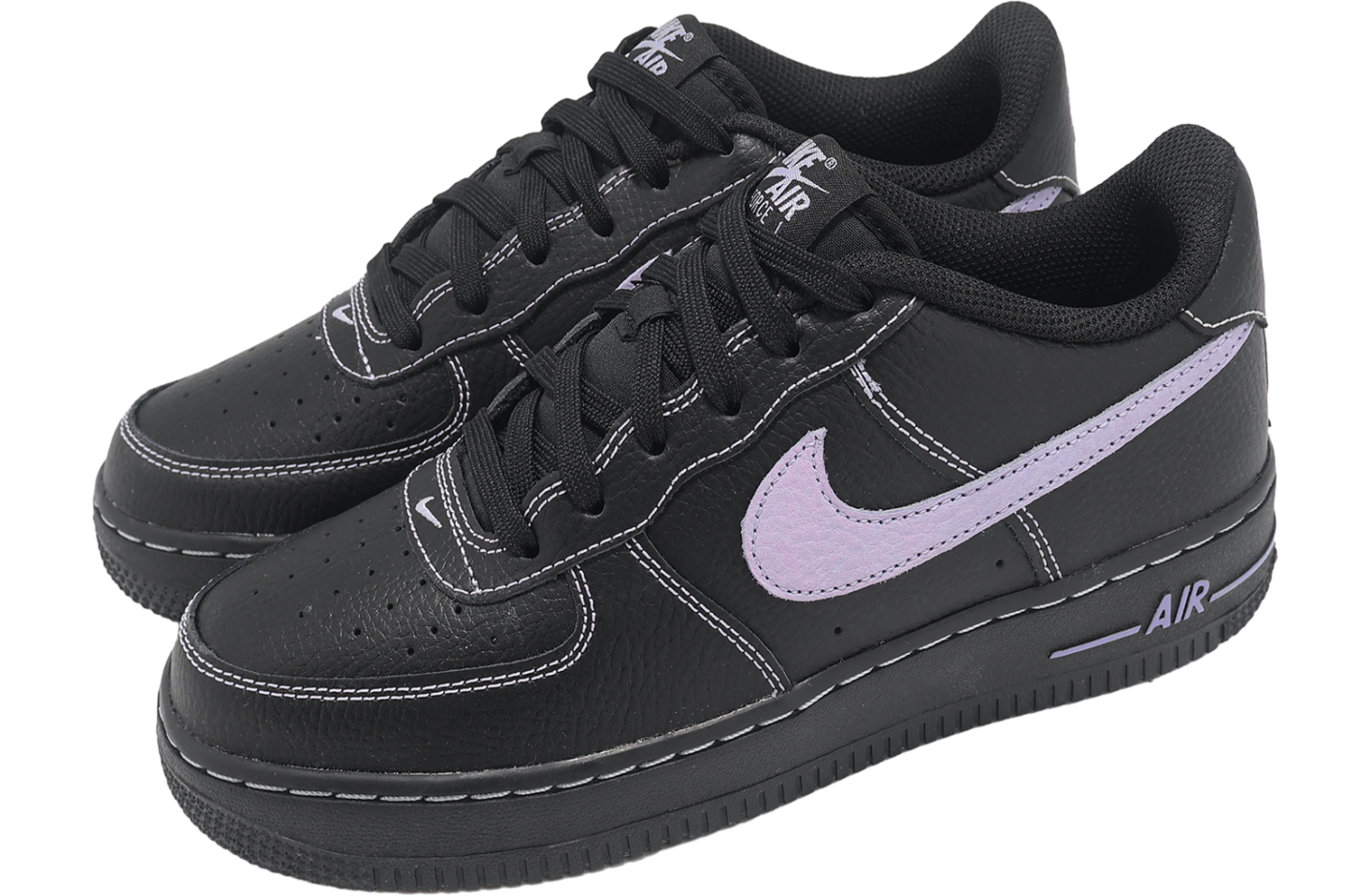 Nike Air Force 1 LV8 4 GS Black / Hydrangeas