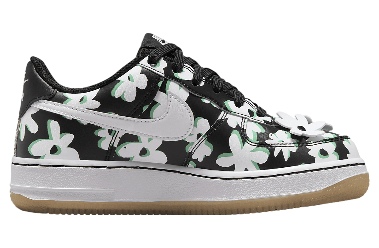 Nike Air Force 1 LV8 GS Black / Spring Green