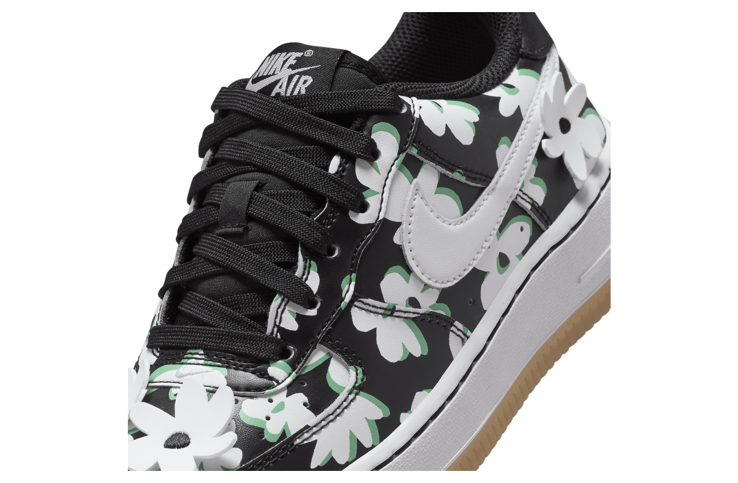 Nike Air Force 1 LV8 GS Black / Spring Green