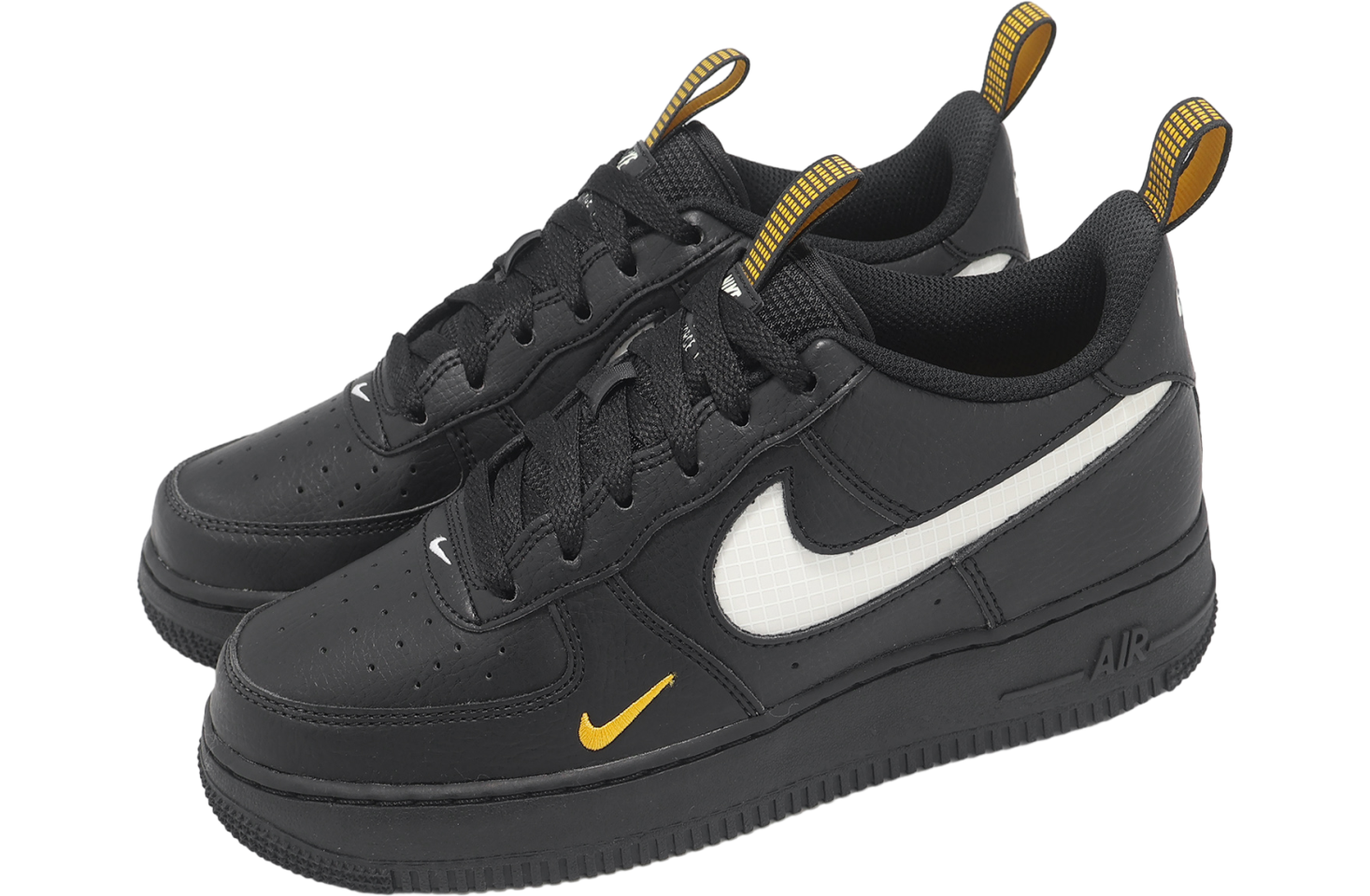 Nike Air Force 1 LV8 GS Black / White University Gold