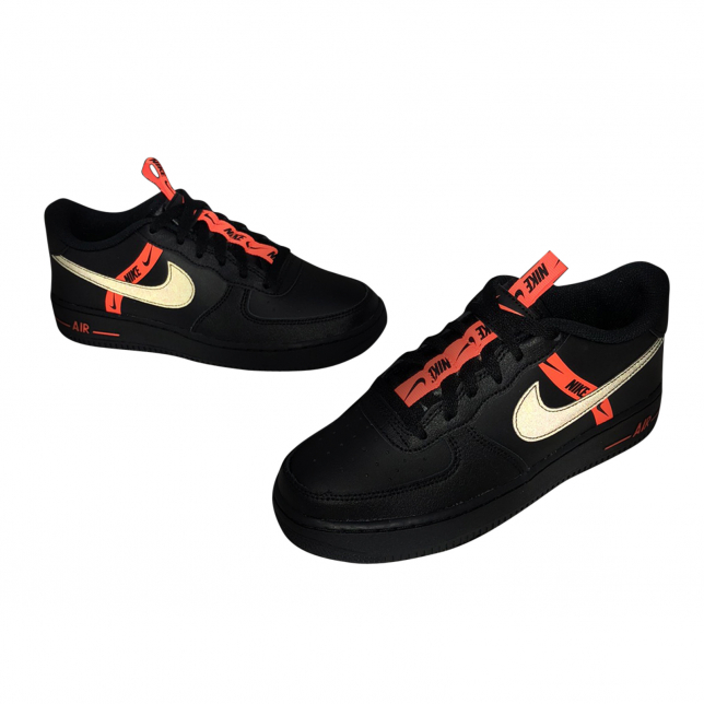 Shop Nike Grade School Air Force 1 Low LV8 3 CT4683-001 black
