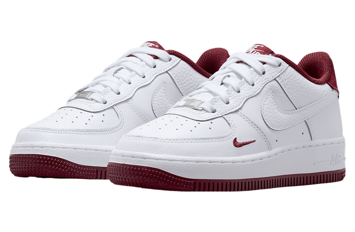 Nike Air Force 1 Lv8 Gs White / Team Red