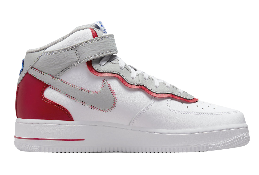 New Nike Air Force 1 '07 LV8 EMB “Icy Soles” Mens Sz 9 White Red CT2295-110