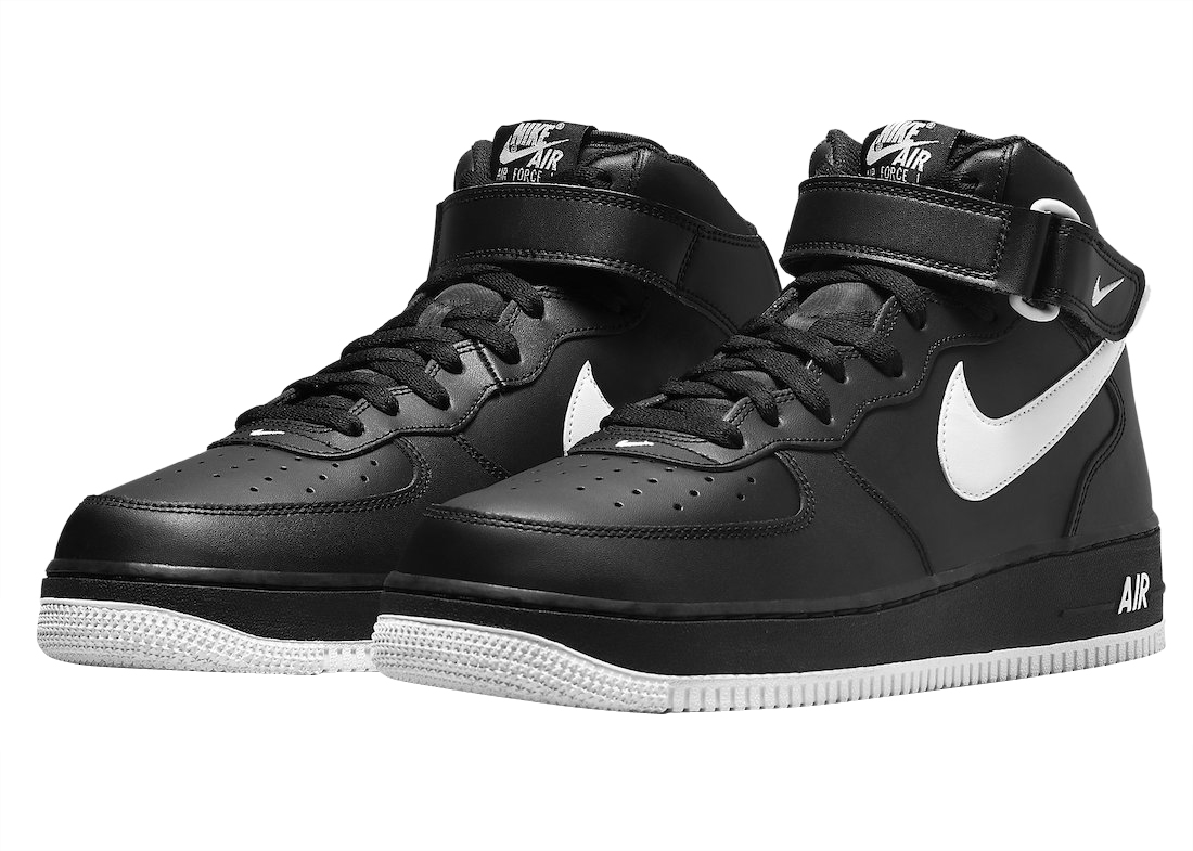 Nike Air Force 1 Mid Black White DV0806-001