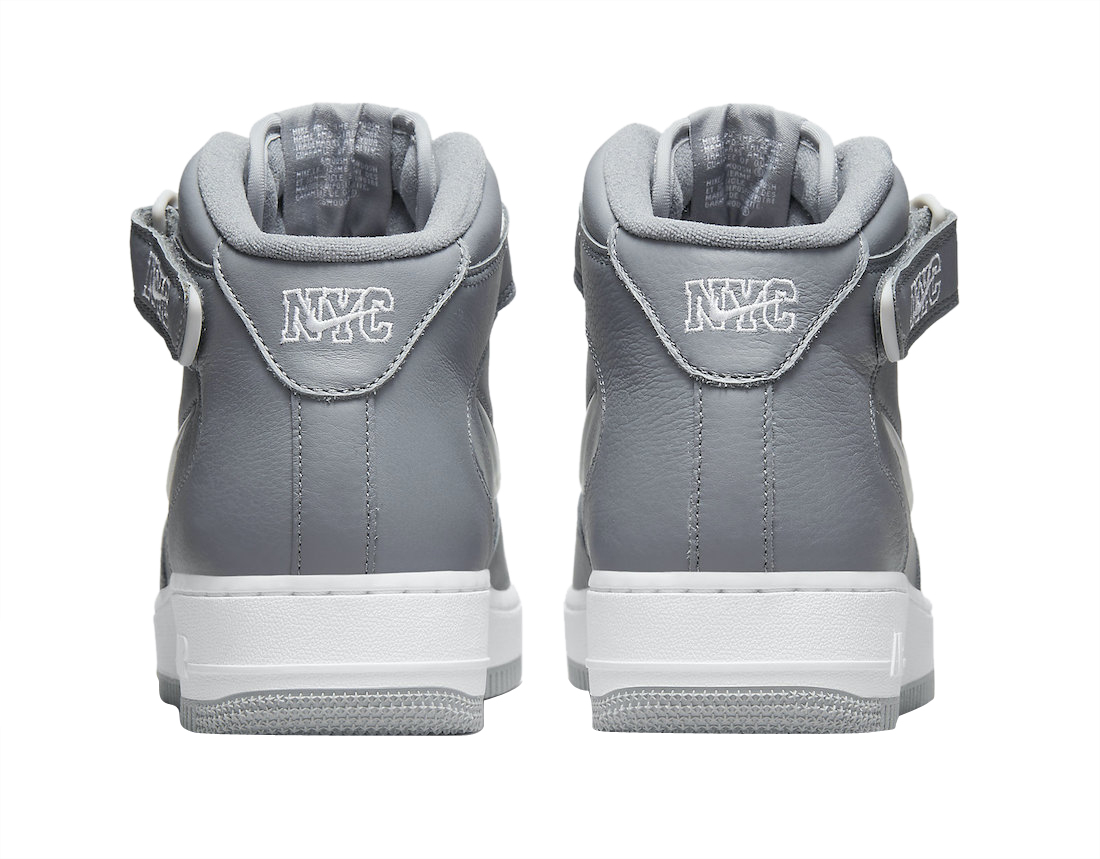 Nike Air Force 1 Mid Jewel NYC Cool Grey - Oct 2021 - DH5622-001