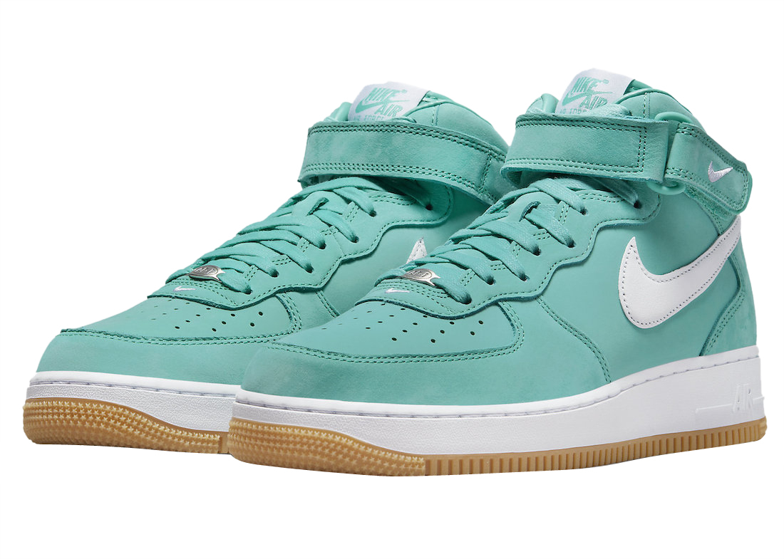 Nike Air Force 1 Mid Washed Teal - Jul 2022 - DV2219-300 - KicksOnFire.com