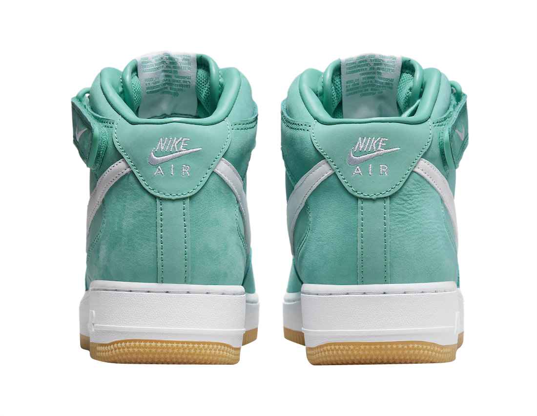 Nike Air Force 1 Mid Washed Teal - Jul 2022 - DV2219-300