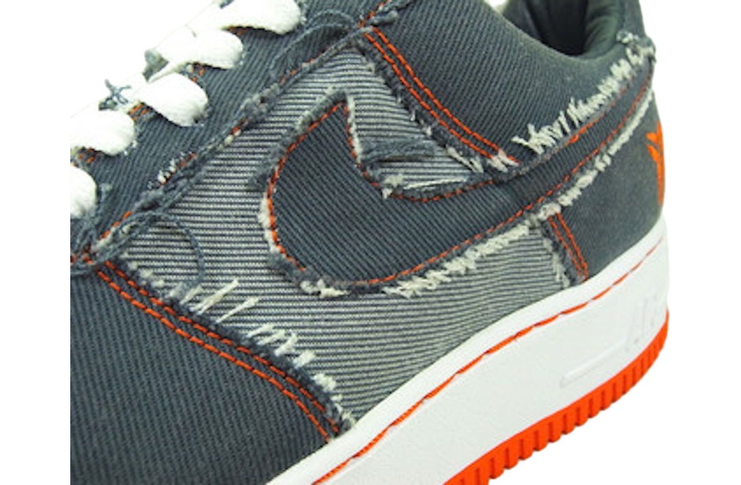 Nike Air Force 1 Obsidian / Safety Orange